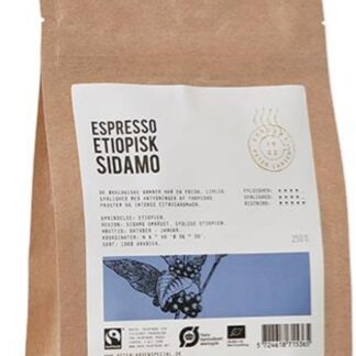 Espresso etiopisk sidamo